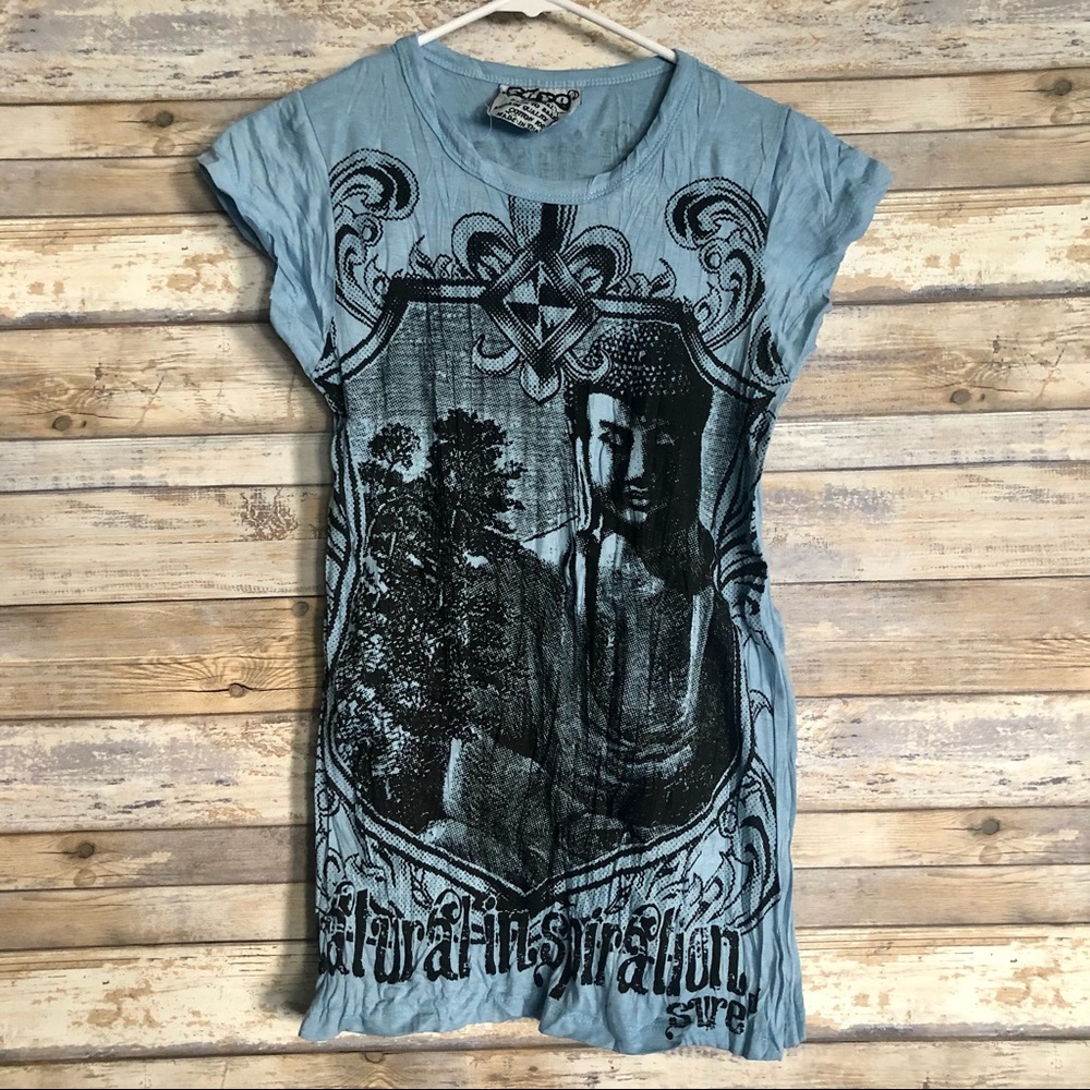Sure Design Made in Thailand 100% Cotton Buddha T-Shirt Top